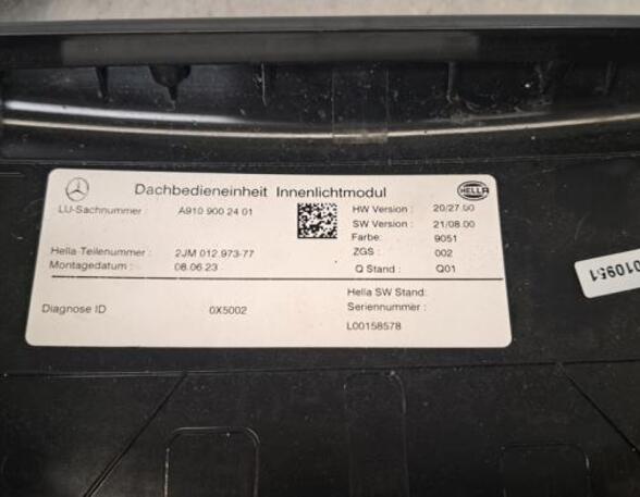 
Innenleuchte Mercedes-Benz Sprinter 3,5t Kasten 907, 910 A9109002401 P20877401
