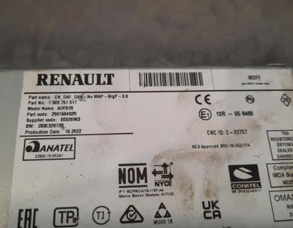 Monitor Navigationssystem Renault Trafic III Kasten FG 259150482R P20670429