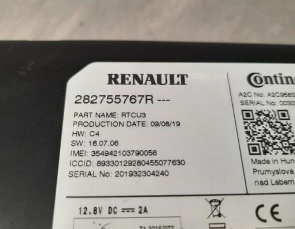 
Rechner Navigationssystem Renault Captur J5, H5 282755767R P20906985
