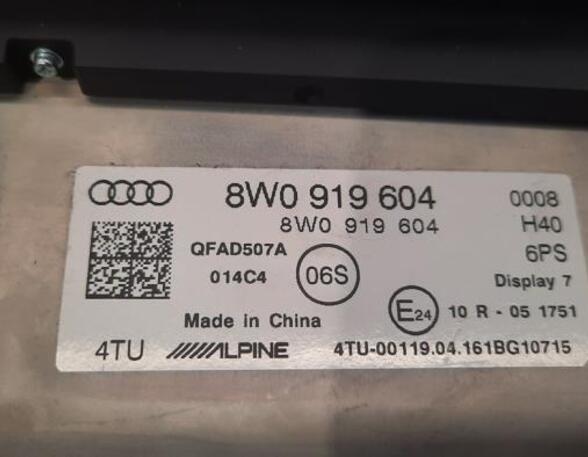 Navigation System AUDI A4 Avant (8W5, 8WD, B9), AUDI A4 (8W2, 8WC, B9)