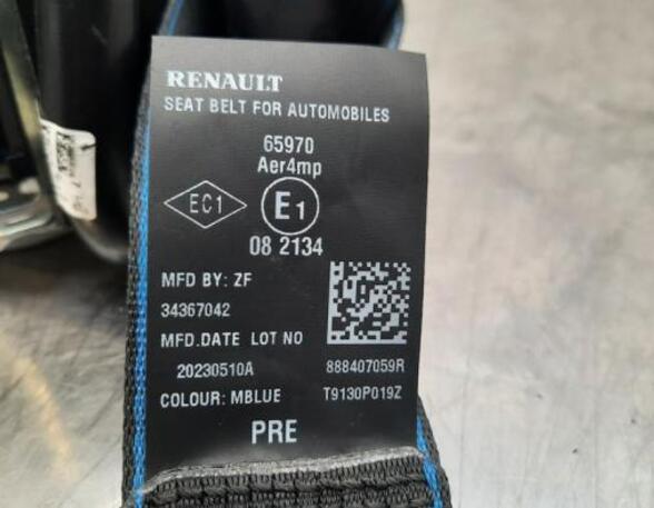 Safety Belts RENAULT AUSTRAL