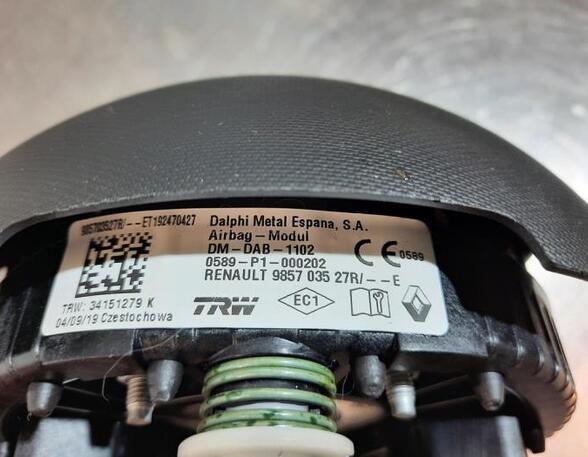 Driver Steering Wheel Airbag RENAULT TWINGO III (BCM_, BCA_)