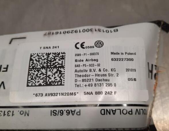 Side Airbag VW TIGUAN (AD1, AX1), VW TIGUAN ALLSPACE (BW2)