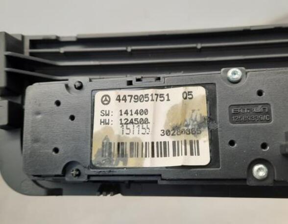 Switch for hazard light MERCEDES-BENZ VIANO (W639)