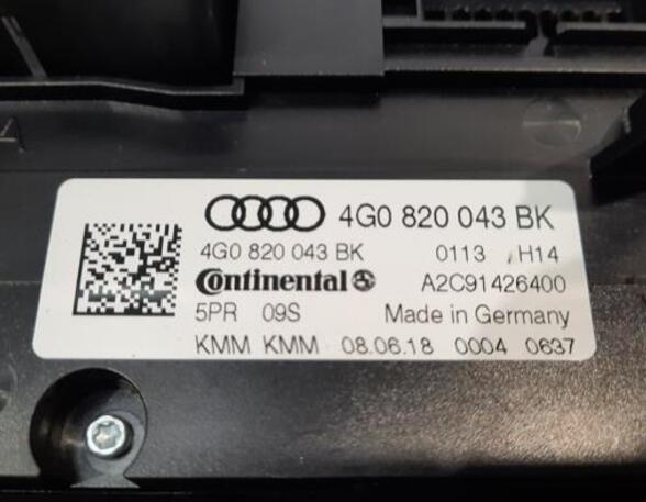 Air Conditioning Control Unit AUDI A6 Avant (4G5, 4GD, C7)