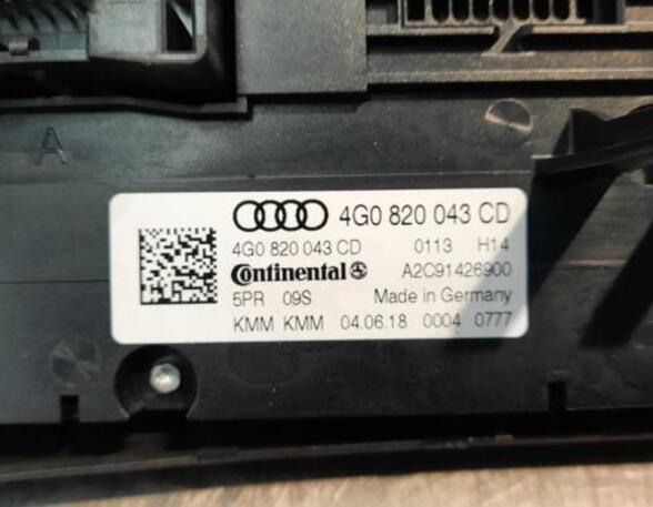 Air Conditioning Control Unit AUDI A6 Allroad (4GH, 4GJ, C7), AUDI A6 Avant (4G5, 4GD, C7), AUDI A7 Sportback (4GA, 4GF)