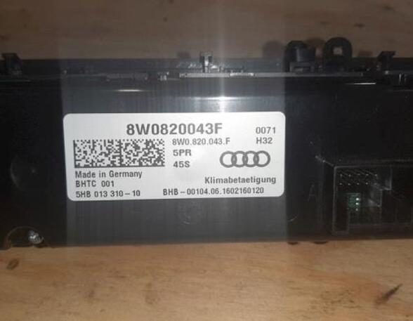 Air Conditioning Control Unit AUDI A4 Avant (8W5, 8WD, B9), AUDI A5 Sportback (F5A, F5F), AUDI A4 Allroad B9 (8WH, 8WJ)