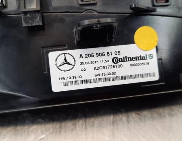 Air Conditioning Control Unit MERCEDES-BENZ C-CLASS (W205)