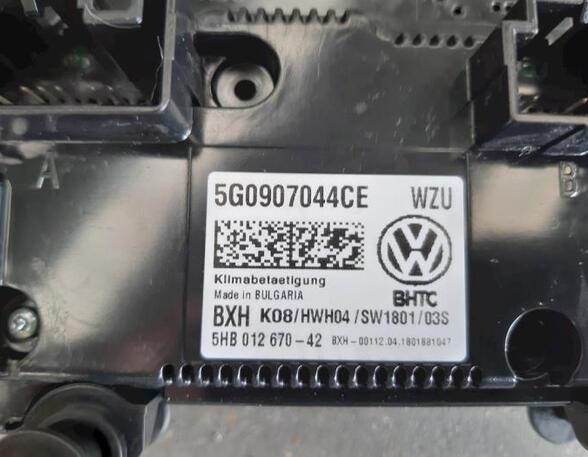 Air Conditioning Control Unit VW GOLF VII (5G1, BQ1, BE1, BE2), VW GOLF VII Variant (BA5, BV5)