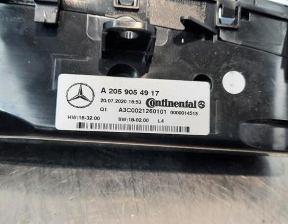 Air Conditioning Control Unit MERCEDES-BENZ EQC (N293)