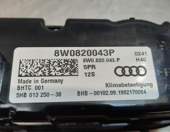 Air Conditioning Control Unit AUDI A4 Avant (8W5, 8WD, B9)