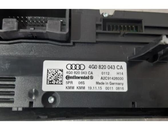 Air Conditioning Control Unit AUDI A6 Avant (4G5, 4GD, C7)