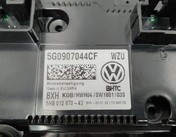 Air Conditioning Control Unit VW GOLF VII (5G1, BQ1, BE1, BE2)