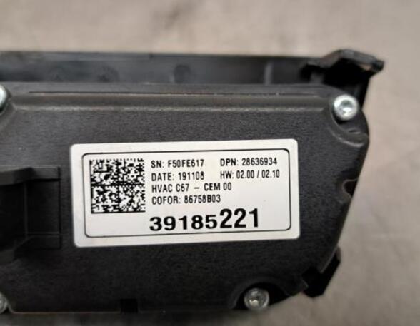 Air Conditioning Control Unit OPEL CORSA F (P2JO)