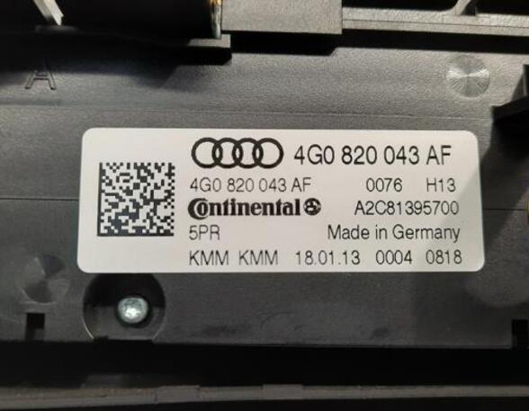 Bedienelement für Klimaanlage Audi A6 4G, C7 4G0820043AF P19876859