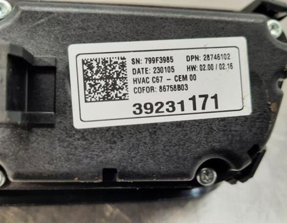 Air Conditioning Control Unit OPEL CORSA F (P2JO)