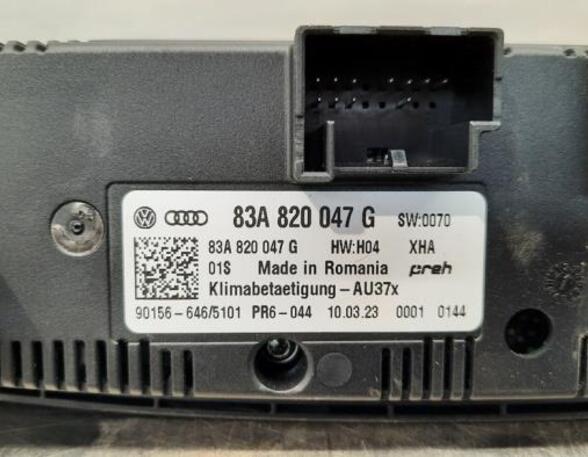 Bedienelement für Klimaanlage Audi A1 Sportback GBA 83A820047G P20771175