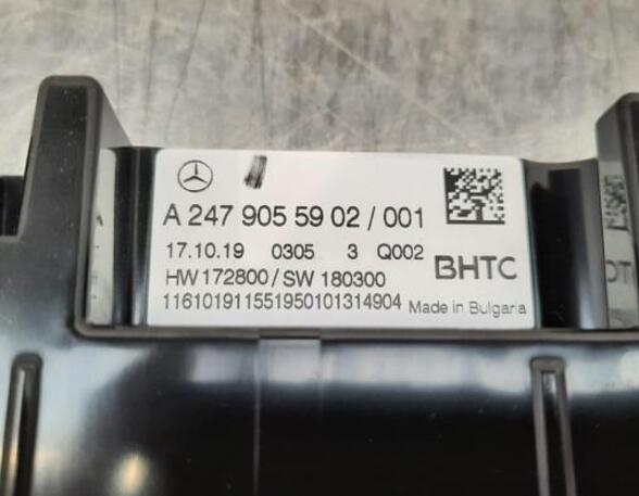 Air Conditioning Control Unit MERCEDES-BENZ CLA (C118), MERCEDES-BENZ B-CLASS (W247), MERCEDES-BENZ A-CLASS (W177)