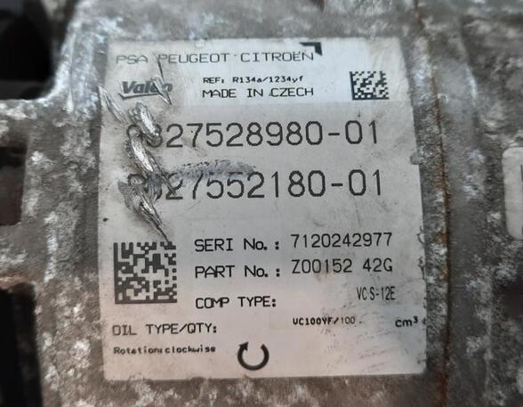 Air Conditioning Compressor PEUGEOT 308 II (LB_, LP_, LW_, LH_, L3_), PEUGEOT 308 SW II (LC_, LJ_, LR_, LX_, L4_)