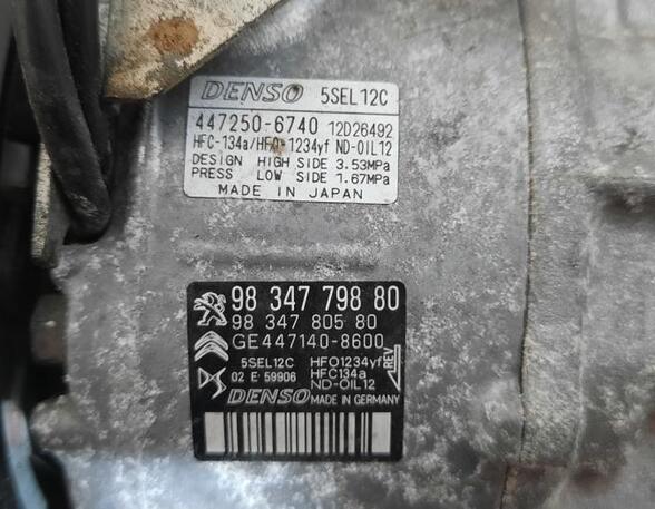 Air Conditioning Compressor PEUGEOT 2008 II (UD_, US_, UY_, UK_)