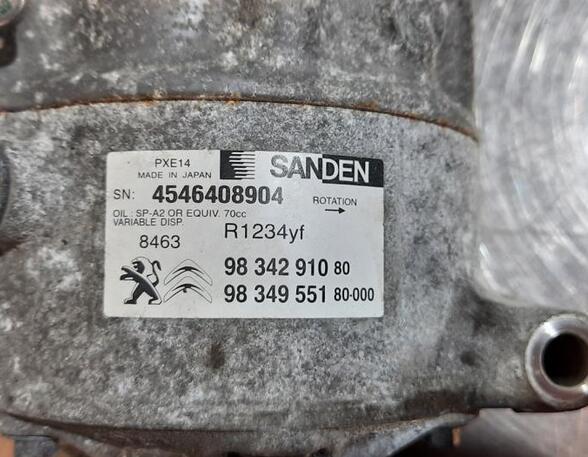 Air Conditioning Compressor PEUGEOT 3008 SUV (MC_, MR_, MJ_, M4_)