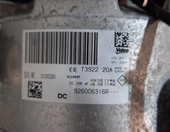 Air Conditioning Compressor RENAULT TWINGO III (BCM_, BCA_)