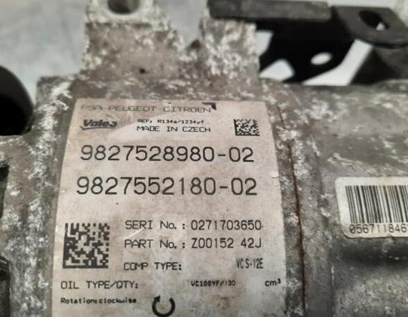 Air Conditioning Compressor PEUGEOT 308 II (LB_, LP_, LW_, LH_, L3_), PEUGEOT 308 SW II (LC_, LJ_, LR_, LX_, L4_)