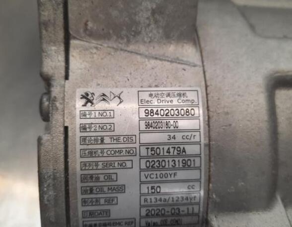 Air Conditioning Compressor PEUGEOT 308 III (FB_, FH_, FP_, F3_, FM_)