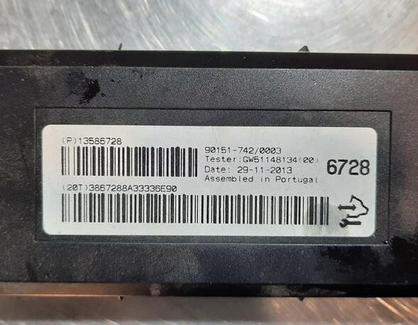 Control unit for air conditioning OPEL ZAFIRA TOURER C (P12)