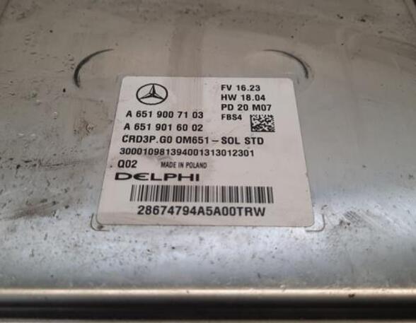 Control unit for engine MERCEDES-BENZ SPRINTER 3,5-t Van (B907, B910)