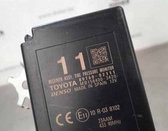 Control unit for tyre pressure control system TOYOTA AURIS (_E18_), TOYOTA AURIS Estate (_E18_)