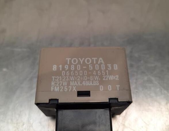 Wash Wipe Interval Relay LEXUS CT (ZWA10_)