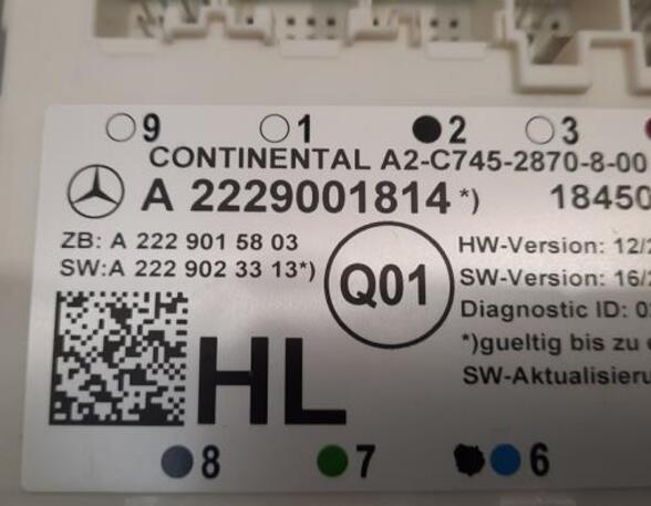 Zentralverriegelung Modul von einem Mercedes GLC-Klasse