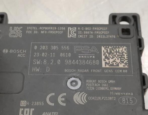 Radar sensor PEUGEOT 308 III (FB_, FH_, FP_, F3_, FM_)