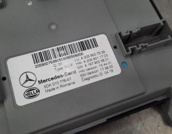 Control unit central electric (BCM) MERCEDES-BENZ C-CLASS (W205)