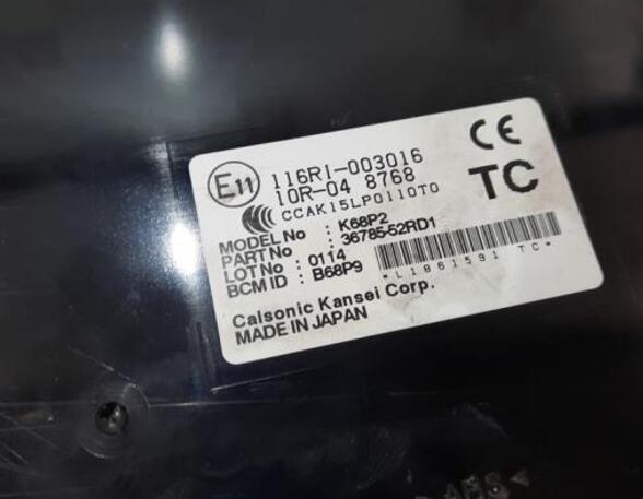 Control unit central electric (BCM) SUZUKI SWIFT V (AZ)