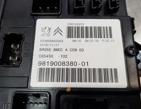 Control unit central electric (BCM) PEUGEOT 3008 SUV (MC_, MR_, MJ_, M4_)