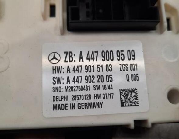 Control unit central electric (BCM) MERCEDES-BENZ VITO Van (W447), MERCEDES-BENZ VITO Mixto (Double Cabin) (W447)