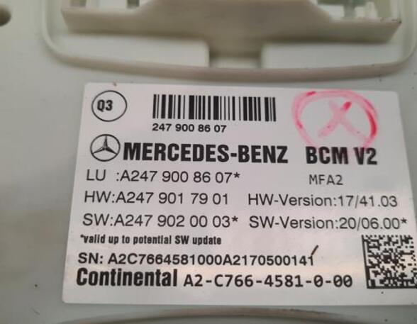 Steuergerät Bordnetz (BCM/BDC) Mercedes-Benz CLA C118 A2479008607 P20415772