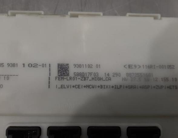 Control unit central electric (BCM) BMW 4 Coupe (F32, F82)