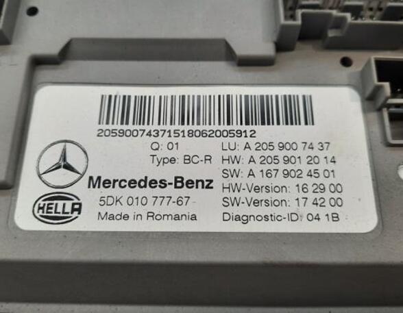 Control unit central electric (BCM) MERCEDES-BENZ C-CLASS T-Model (S205)