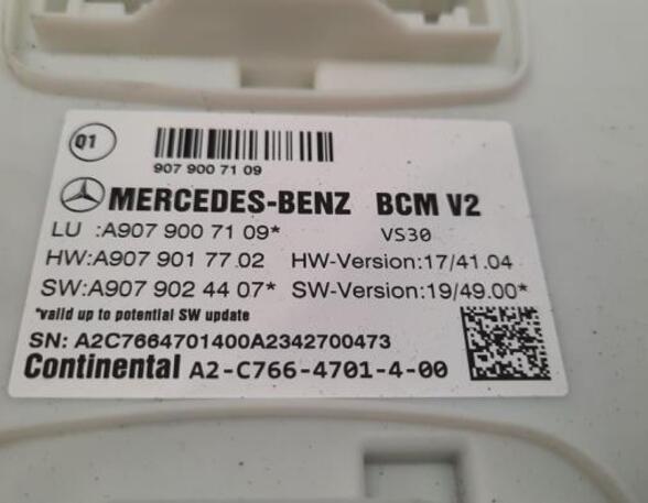 Control unit central electric (BCM) MERCEDES-BENZ SPRINTER 3,5-t Van (B907, B910)