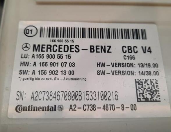 Steuergerät Bordnetz (BCM/BDC) Mercedes-Benz GLE Coupe C292 A1669005515 P20386223