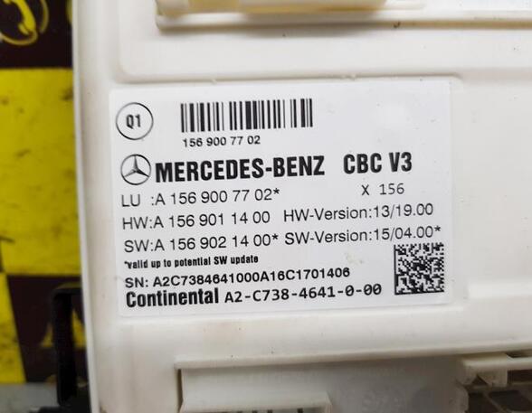 Fuse Box MERCEDES-BENZ A-Klasse (W176)