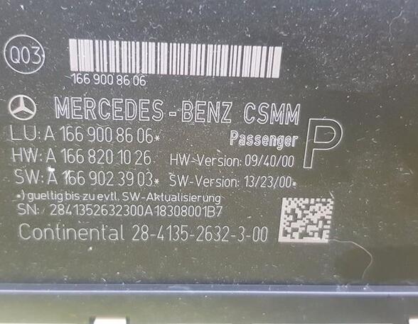 Control unit MERCEDES-BENZ GLA-CLASS (X156)