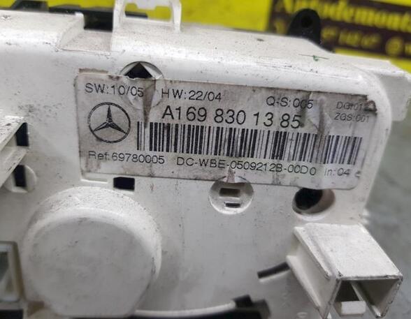 Heating & Ventilation Control Assembly MERCEDES-BENZ B-Klasse (W245)