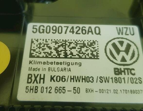 Bedieningselement verwarming & ventilatie VW GOLF VII (5G1, BQ1, BE1, BE2), VW GOLF VII Variant (BA5, BV5), VW GOLF VIII Variant (CG5)