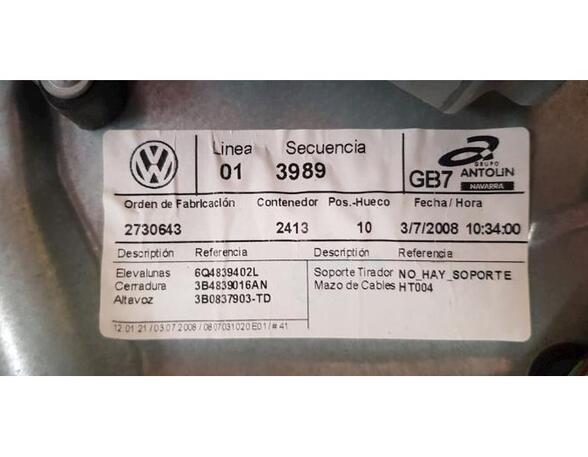 Raambedieningsmechanisme VW POLO (9N_), VW POLO Saloon (9A4, 9A2, 9N2, 9A6)