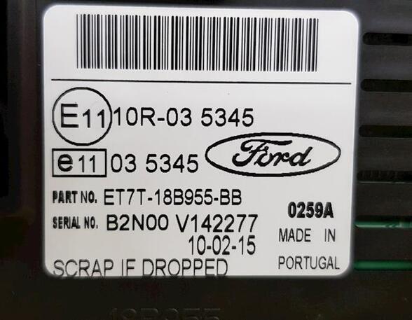 Multifunktionsanzeige Ford Fiesta VI CB1, CCN ET7T18B955BB P12806518