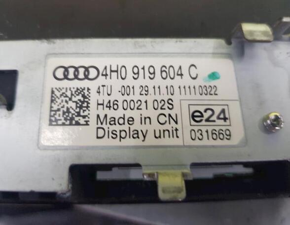 Monitor Navigationssystem Audi A8 4H 4H0919604C P9007371